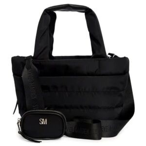 Steve Madden Black Duffel Bag Set